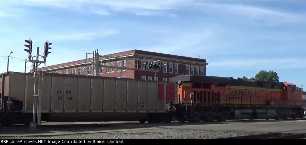 BNSF coal train DPU